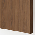 METOD Wall cb f extr hood w shlf/door, white/Tistorp brown walnut effect, 60x80 cm
