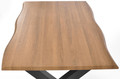 Extendable Dining Table NORDEN 145-185 cm, brown