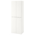 SMÅSTAD / PLATSA Wardrobe, white white/with 2 clothes rails, 60x42x181 cm