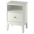 IDANÄS Bedside table, white, 47x40 cm