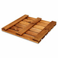 Wood Deck 400x400x28mm, brown