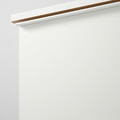 GODMORGON / TOLKEN Wash-stand with 2 drawers, high-gloss white/marble effect, 82x49x60 cm