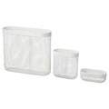 SKÅDIS Storage basket, set of 3, white