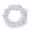 Christmas Lights LED 140L 6.95m, cool white/transparent, in-/outdoor