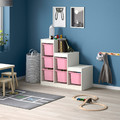 TROFAST Storage combination, white/pink, 99x44x94 cm