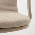 MULLFJÄLLET Conference chair with castors, Naggen beige