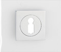 Door Escutcheon Quadro-QR, square, chrome