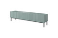 TV Cabinet Nicole 200 cm, sage/black legs