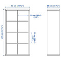 KALLAX Shelf unit, white, 77x147 cm