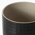 CHIAFRÖN Plant pot, in/outdoor black, 12 cm