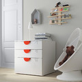 SMÅSTAD / PLATSA Chest of 3 drawers, white, white, 60x55x63 cm