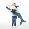 BLÅHAJ Soft toy, shark, 100 cm