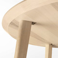 LISABO / ÄLVSTA Table and 4 chairs, ash veneer/rattan white, 105 cm