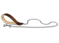 Daytona Dog Leash GM 25/100, brown/chain