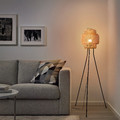 SINNERLIG Floor lamp, bamboo/handmade