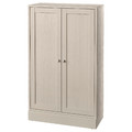 HAVSTA Cabinet with plinth, grey-beige, 81x37x134 cm