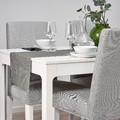 SVARTSENAP Table-runner, grey, 35x130 cm