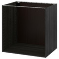 METOD Base cabinet frame, black, 80x60x80 cm