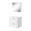 Wash-basin Cabinet Aruna, wall-mounted, 60 cm, white