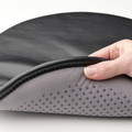 PÄRLETERNELL Chair pad, Grann black, 35 cm