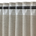 VÄXELBRUK Room darkening curtains, 1 pair, grey, 140x300 cm