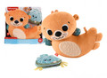 Fisher-Price 2-in-1 Rockin’ Tummy Time Otter, Plush Baby Sensory Toy HXG96 0+