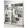 BILLY / GNEDBY Bookcase, white, 200x28x202 cm