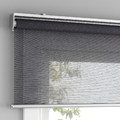 SKOGSKLÖVER Roller blind, grey, 100x195 cm