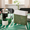 NÄBBFISK Napkin holder, paper/patterned green, 15x22 cm