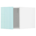 METOD Top cabinet, white Järsta/high-gloss light turquoise, 40x40 cm