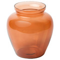 GOKVÄLLÅ Vase, orange, 19 cm