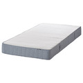 ESPEVÄR/VESTMARKA Divan bed, white/medium firm light blue, 180x200 cm