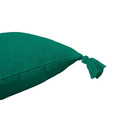 GoodHome Cushion Tassels 45 x 45 cm, green