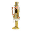 Nutcracker Christmas Decoration 28cm, hat, gold