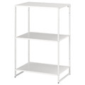 JOSTEIN Shelf unit, indoor/outdoor, metal white, 61x40x90 cm