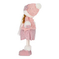 Christmas Decoration Girl 38cm, pink