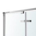 GoodHome Shower Door Ezili 90 cm, chrome/transparent