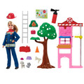 Barbie Firefighter Playset With Blonde Fashion Doll HRG55 3+