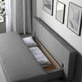 ÄLVDALEN 3-seat sofa-bed, Knisa grey-beige