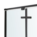 GoodHome Shower Enclosure Ezili 80 x 80 cm, black/transparent