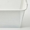 KOMPLEMENT Mesh basket with pull-out rail, white, 100x35 cm