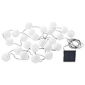 SOLARVET LED lighting chain with 24 lights, outdoor solar-powered/ball white