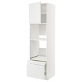 METOD / MAXIMERA Hi cab f ov/combi ov w dr/2 drwrs, white/Voxtorp matt white, 60x60x220 cm