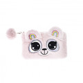 Pencil Case Plush Big Eyes, pink