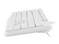 Natec Wired Keyboard Nautilus US Slim, white