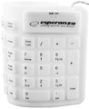 Esperanza Flexible Wired Silicone Keyboard EK126W USB/OTG, white