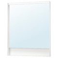 FAXÄLVEN Mirror with built-in lighting, 80x95 cm