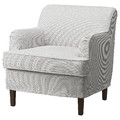 ROCKSJÖN Armchair, Klovsta grey/white