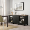 BESTÅ Storage combination with drawers, Sindvik black/Lappviken/Stubbarp black-brown, 180x42x76 cm