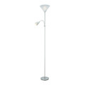 Floor Lamp E27 E14, silver